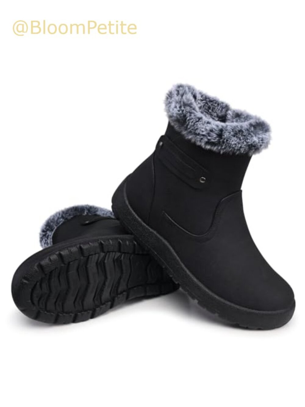 Waterproof Fur-Lined Snow Boots Ankle Booties